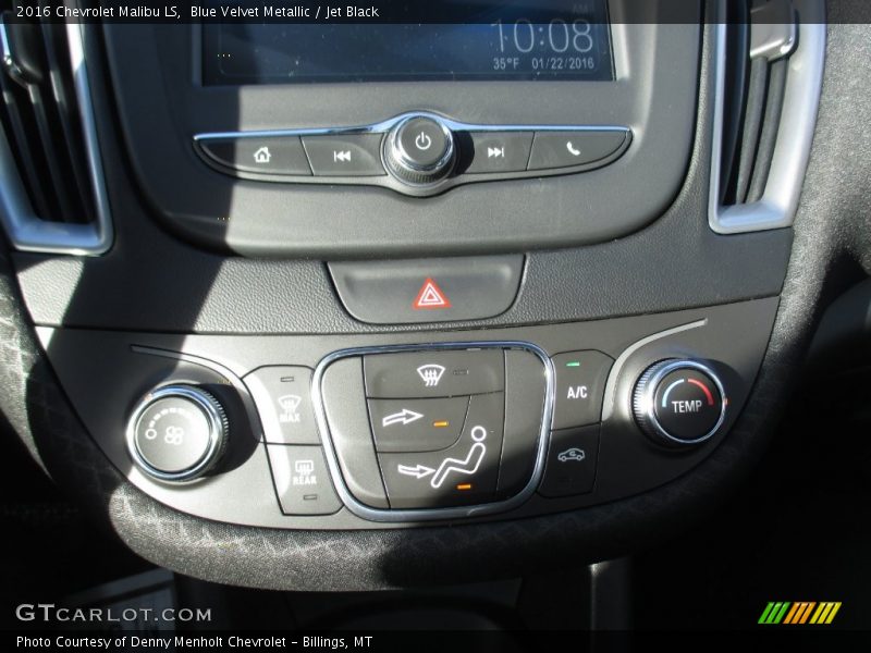Blue Velvet Metallic / Jet Black 2016 Chevrolet Malibu LS