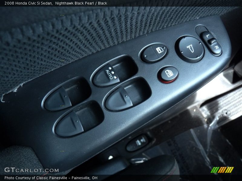 Nighthawk Black Pearl / Black 2008 Honda Civic Si Sedan