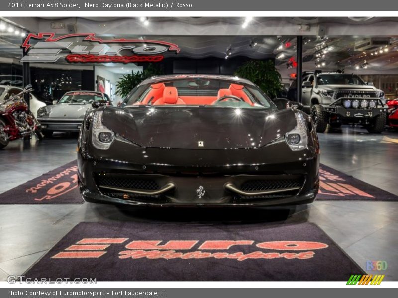 Nero Daytona (Black Metallic) / Rosso 2013 Ferrari 458 Spider