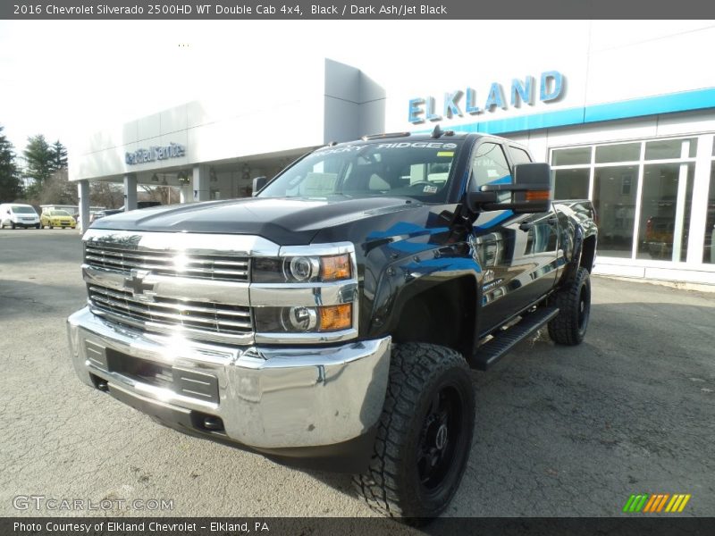 Black / Dark Ash/Jet Black 2016 Chevrolet Silverado 2500HD WT Double Cab 4x4