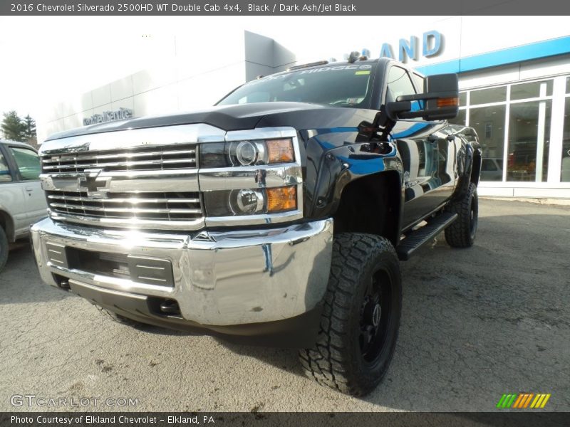 Black / Dark Ash/Jet Black 2016 Chevrolet Silverado 2500HD WT Double Cab 4x4