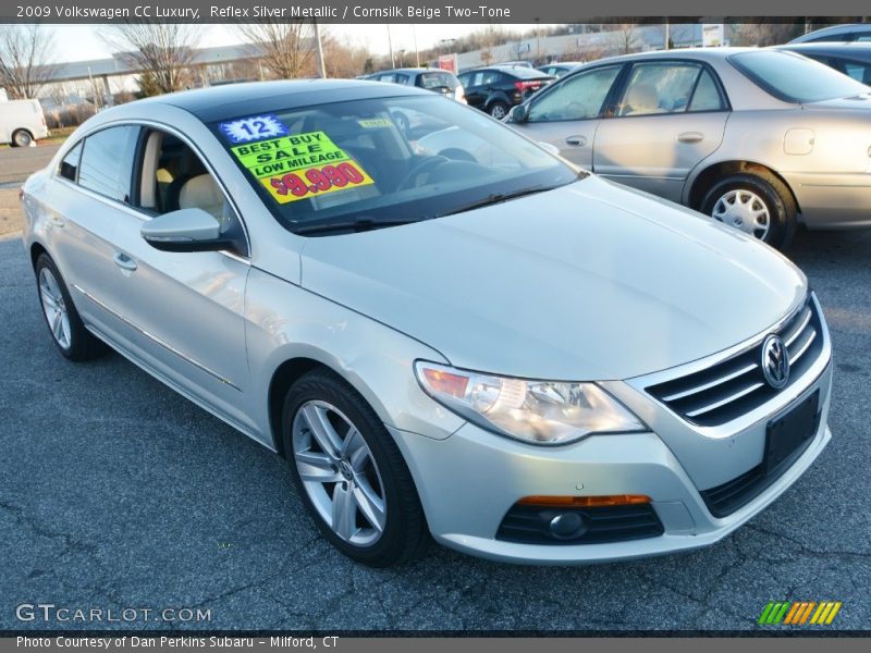 Reflex Silver Metallic / Cornsilk Beige Two-Tone 2009 Volkswagen CC Luxury