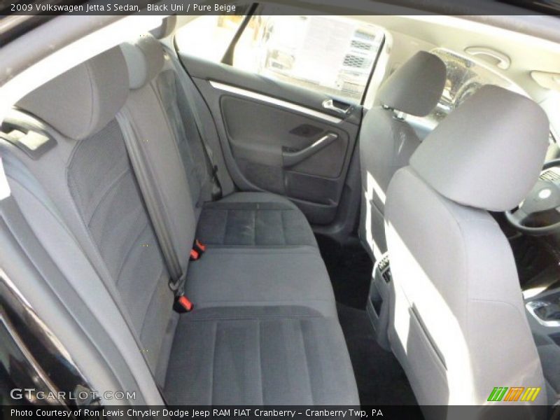 Black Uni / Pure Beige 2009 Volkswagen Jetta S Sedan