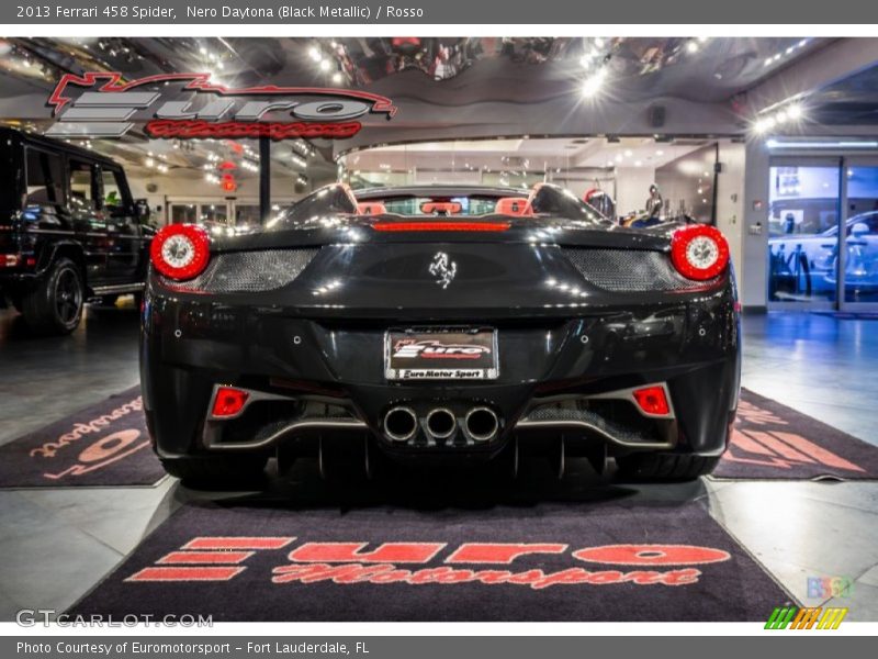 Nero Daytona (Black Metallic) / Rosso 2013 Ferrari 458 Spider