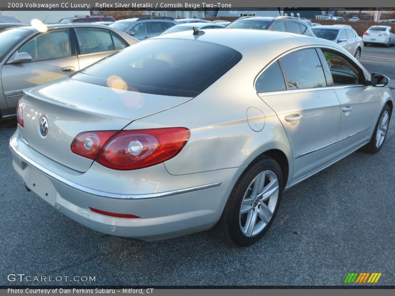 Reflex Silver Metallic / Cornsilk Beige Two-Tone 2009 Volkswagen CC Luxury