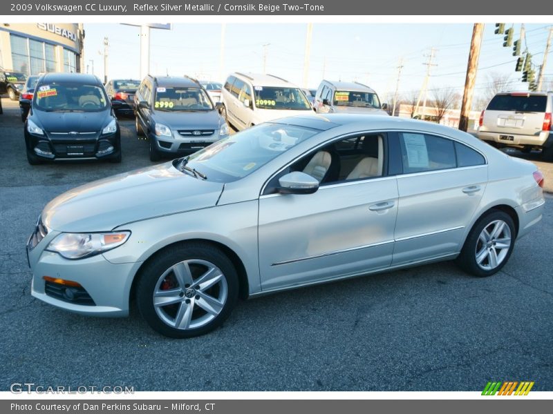 Reflex Silver Metallic / Cornsilk Beige Two-Tone 2009 Volkswagen CC Luxury