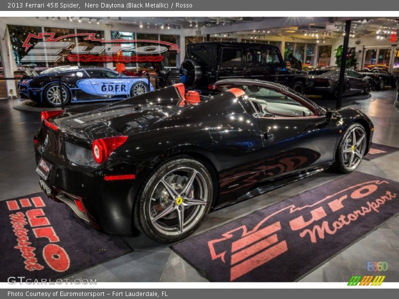 Nero Daytona (Black Metallic) / Rosso 2013 Ferrari 458 Spider