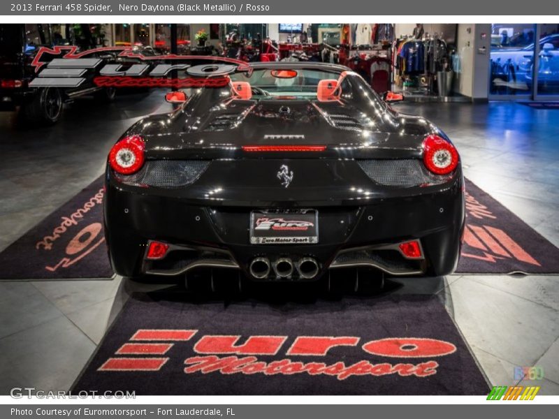 Nero Daytona (Black Metallic) / Rosso 2013 Ferrari 458 Spider