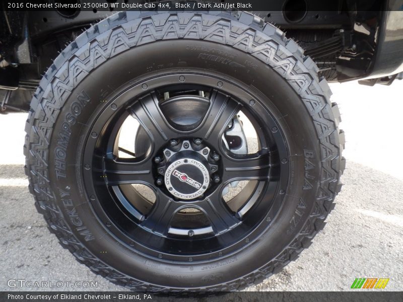 Black / Dark Ash/Jet Black 2016 Chevrolet Silverado 2500HD WT Double Cab 4x4
