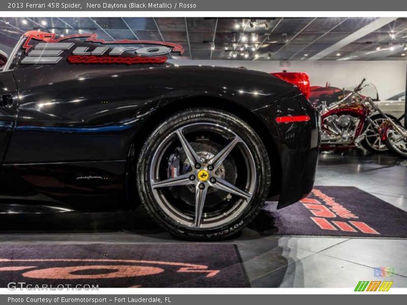 Nero Daytona (Black Metallic) / Rosso 2013 Ferrari 458 Spider