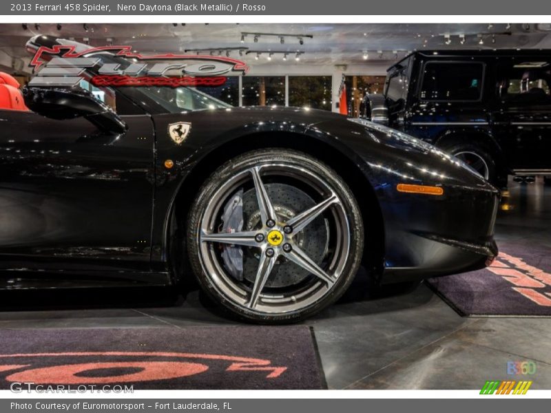 Nero Daytona (Black Metallic) / Rosso 2013 Ferrari 458 Spider