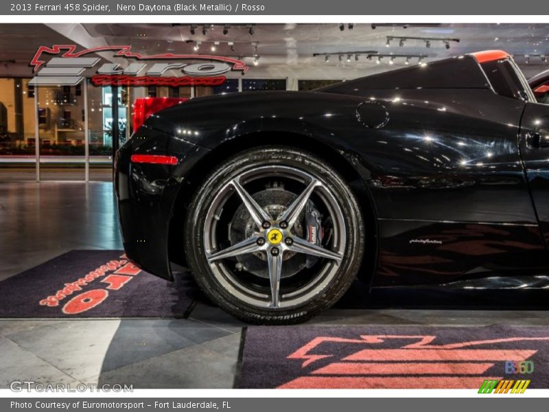 Nero Daytona (Black Metallic) / Rosso 2013 Ferrari 458 Spider