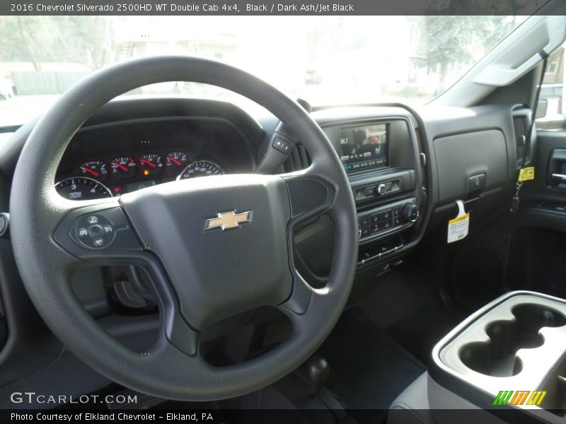 Black / Dark Ash/Jet Black 2016 Chevrolet Silverado 2500HD WT Double Cab 4x4