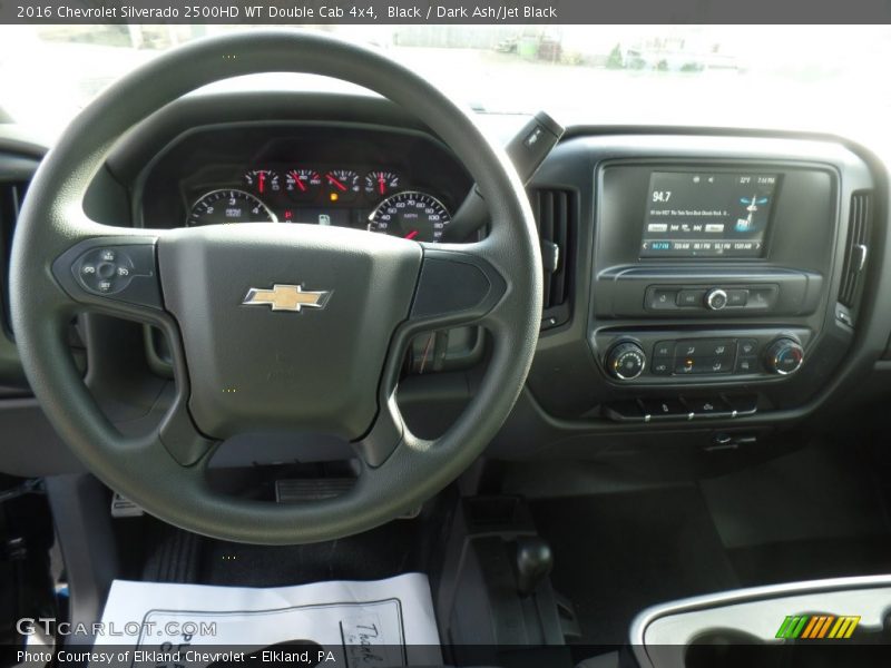 Black / Dark Ash/Jet Black 2016 Chevrolet Silverado 2500HD WT Double Cab 4x4
