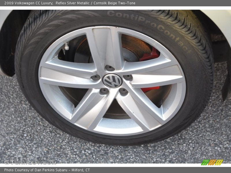 Reflex Silver Metallic / Cornsilk Beige Two-Tone 2009 Volkswagen CC Luxury