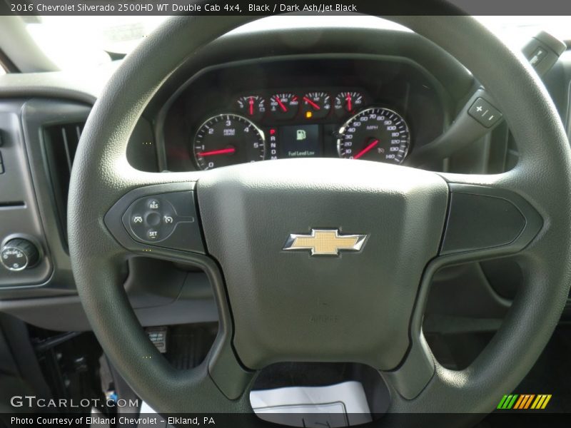 Black / Dark Ash/Jet Black 2016 Chevrolet Silverado 2500HD WT Double Cab 4x4