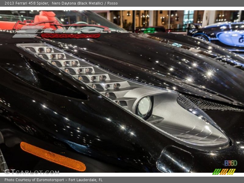 Nero Daytona (Black Metallic) / Rosso 2013 Ferrari 458 Spider