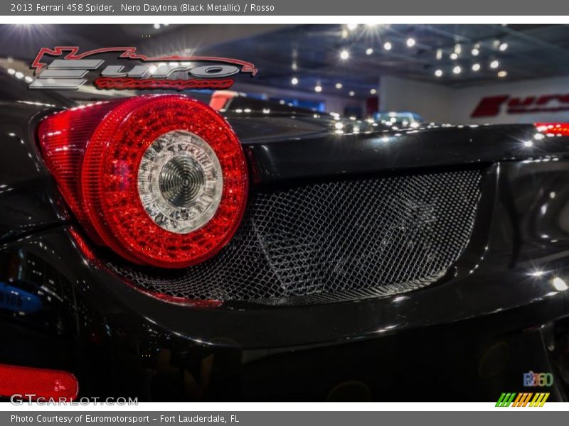 Nero Daytona (Black Metallic) / Rosso 2013 Ferrari 458 Spider