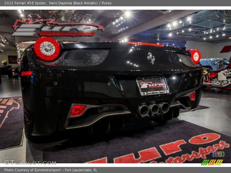 Nero Daytona (Black Metallic) / Rosso 2013 Ferrari 458 Spider