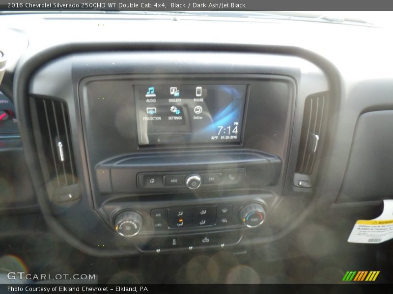 Black / Dark Ash/Jet Black 2016 Chevrolet Silverado 2500HD WT Double Cab 4x4