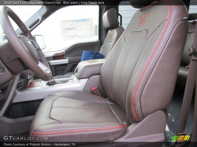 Front Seat of 2016 F150 King Ranch SuperCrew