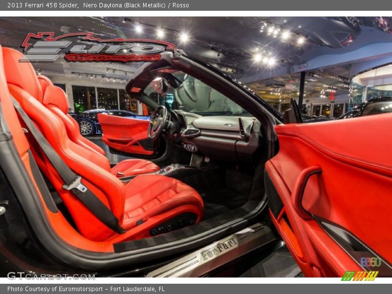 Nero Daytona (Black Metallic) / Rosso 2013 Ferrari 458 Spider