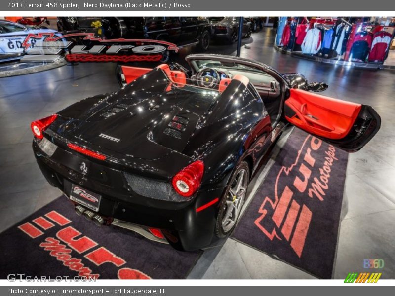 Nero Daytona (Black Metallic) / Rosso 2013 Ferrari 458 Spider