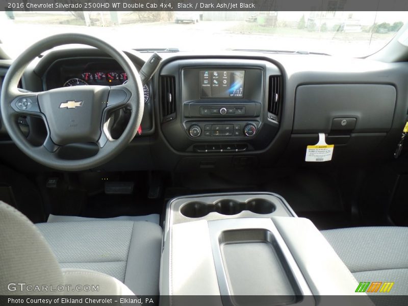 Black / Dark Ash/Jet Black 2016 Chevrolet Silverado 2500HD WT Double Cab 4x4