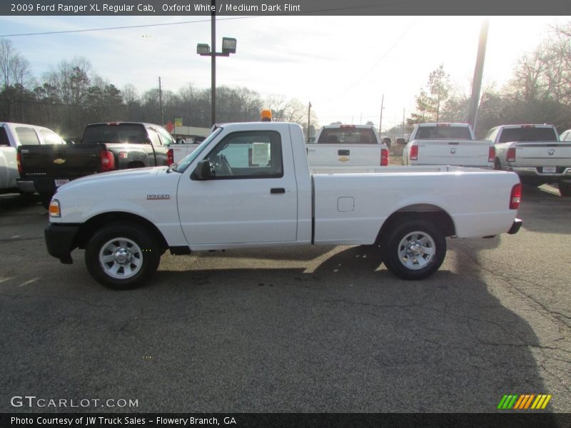 Oxford White / Medium Dark Flint 2009 Ford Ranger XL Regular Cab