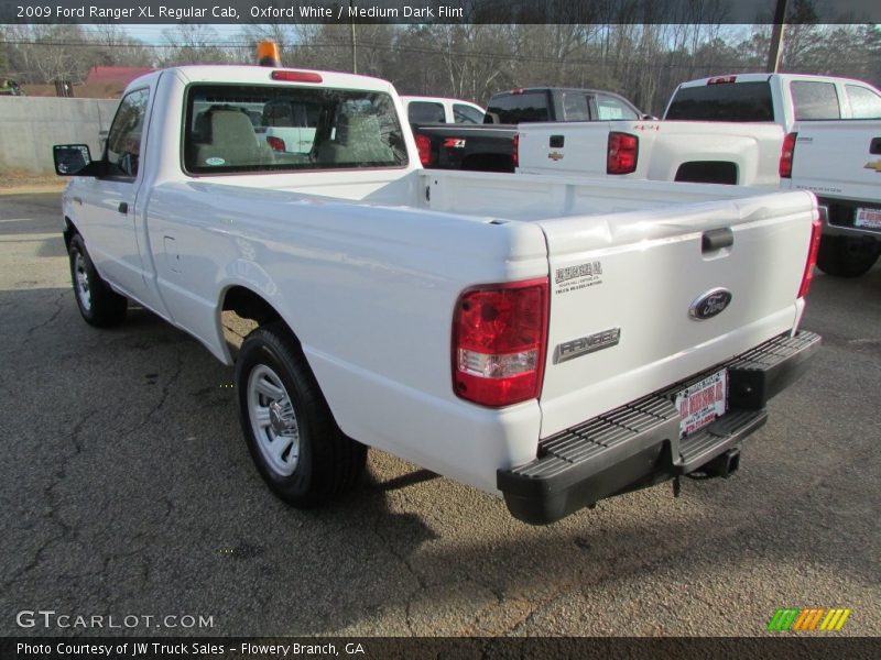 Oxford White / Medium Dark Flint 2009 Ford Ranger XL Regular Cab