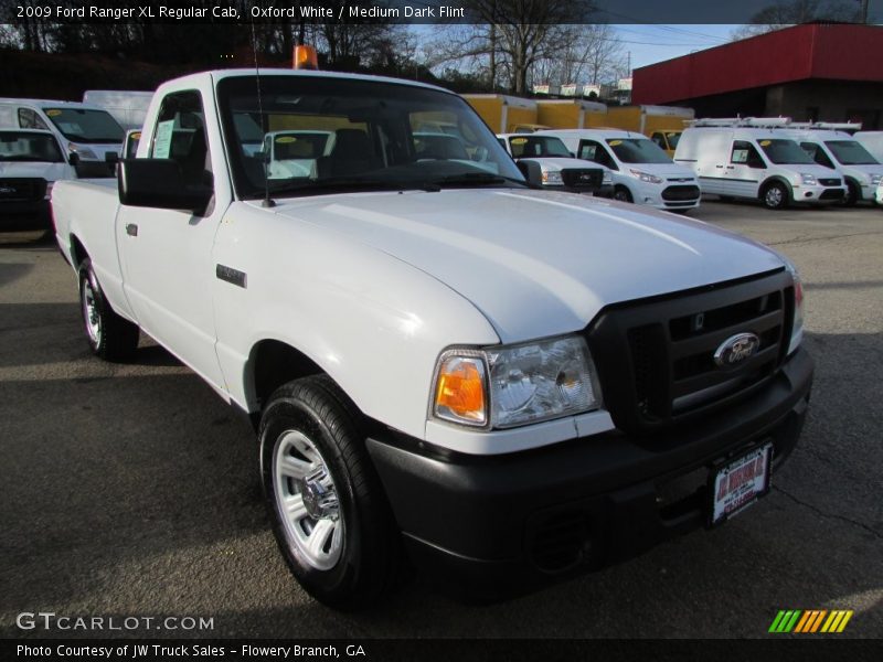 Oxford White / Medium Dark Flint 2009 Ford Ranger XL Regular Cab