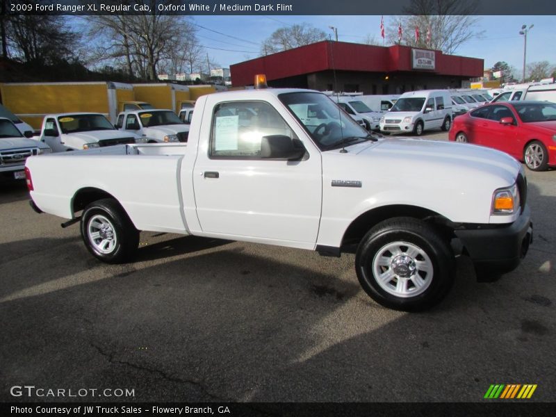 Oxford White / Medium Dark Flint 2009 Ford Ranger XL Regular Cab