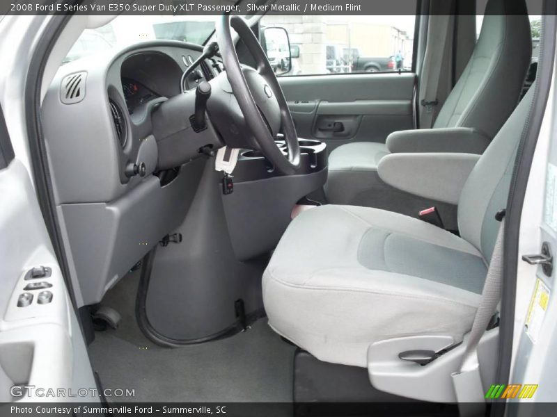 Silver Metallic / Medium Flint 2008 Ford E Series Van E350 Super Duty XLT Passenger