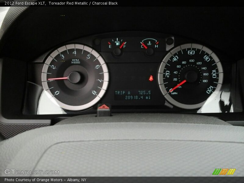 Toreador Red Metallic / Charcoal Black 2012 Ford Escape XLT