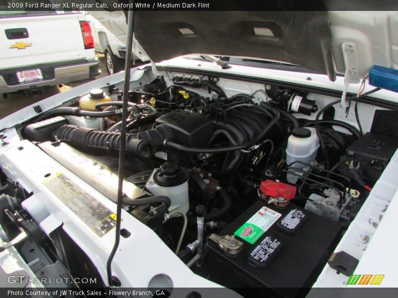 Oxford White / Medium Dark Flint 2009 Ford Ranger XL Regular Cab