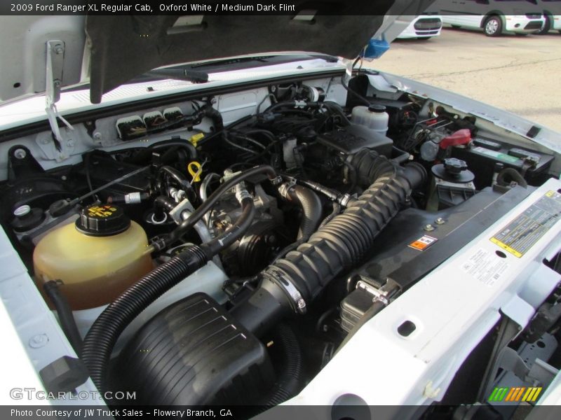 Oxford White / Medium Dark Flint 2009 Ford Ranger XL Regular Cab