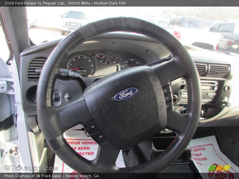 Oxford White / Medium Dark Flint 2009 Ford Ranger XL Regular Cab