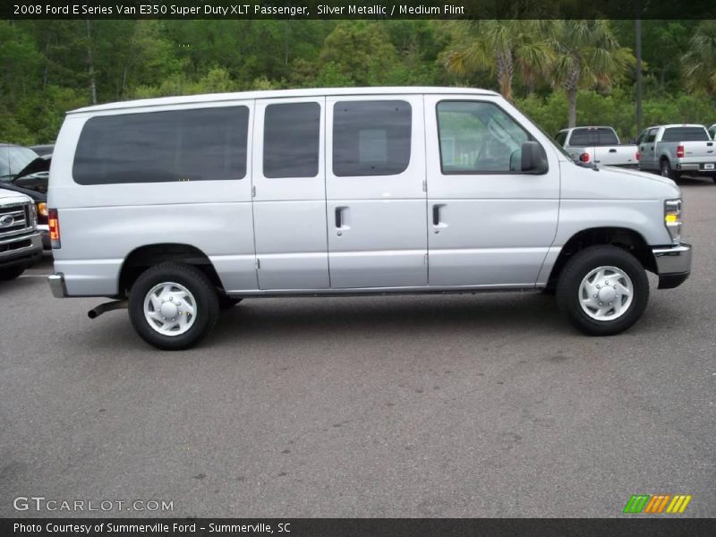 Silver Metallic / Medium Flint 2008 Ford E Series Van E350 Super Duty XLT Passenger