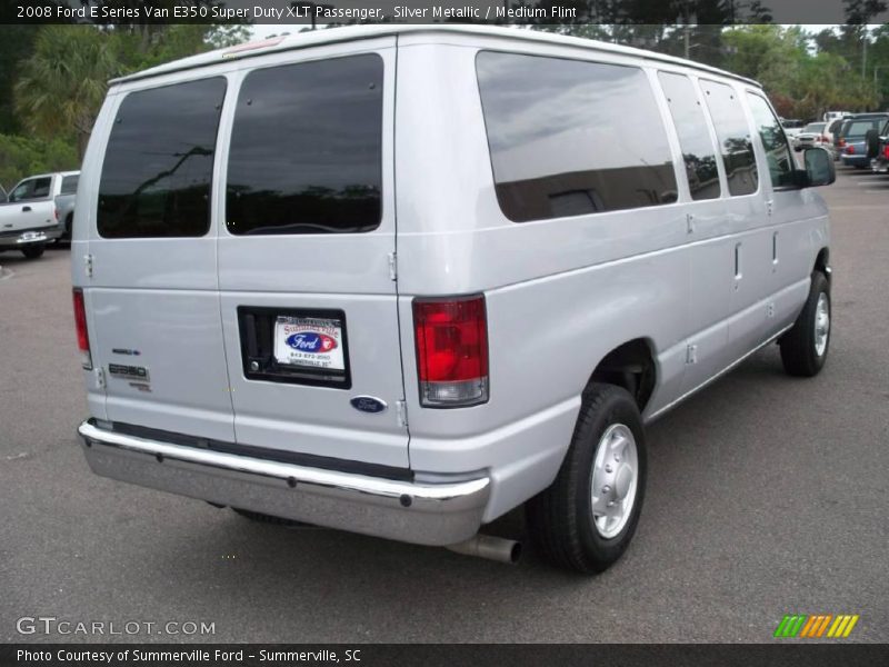 Silver Metallic / Medium Flint 2008 Ford E Series Van E350 Super Duty XLT Passenger