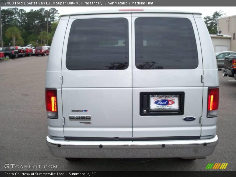 Silver Metallic / Medium Flint 2008 Ford E Series Van E350 Super Duty XLT Passenger