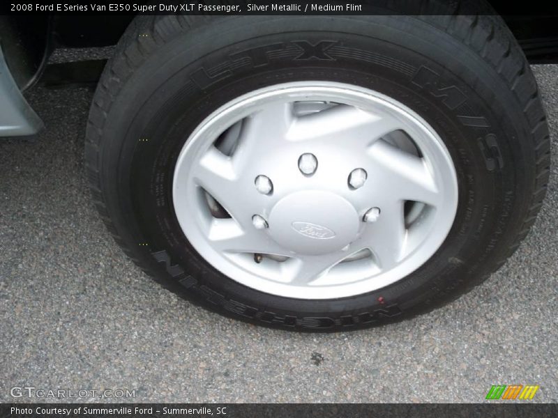Silver Metallic / Medium Flint 2008 Ford E Series Van E350 Super Duty XLT Passenger
