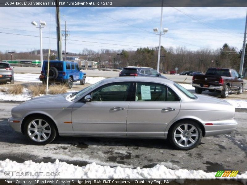 Platinum Silver Metallic / Sand 2004 Jaguar XJ Vanden Plas
