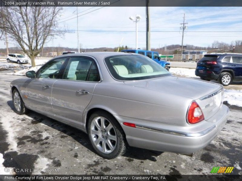 Platinum Silver Metallic / Sand 2004 Jaguar XJ Vanden Plas