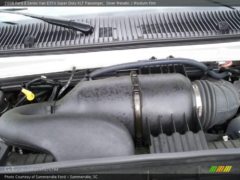 Silver Metallic / Medium Flint 2008 Ford E Series Van E350 Super Duty XLT Passenger