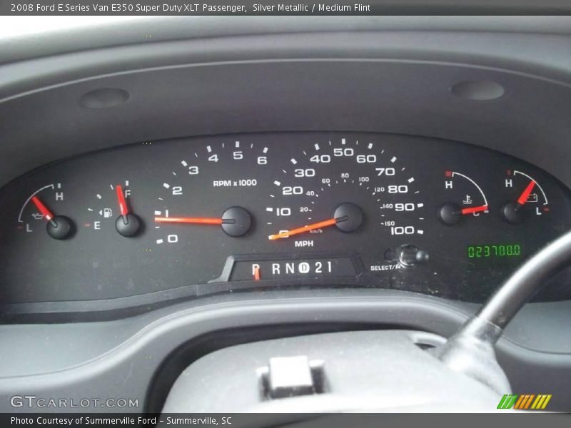 Silver Metallic / Medium Flint 2008 Ford E Series Van E350 Super Duty XLT Passenger