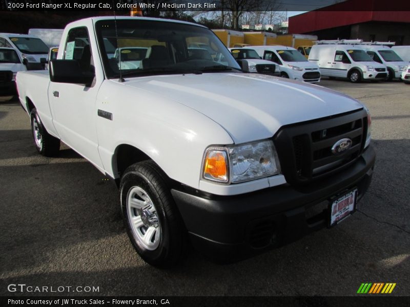 Oxford White / Medium Dark Flint 2009 Ford Ranger XL Regular Cab