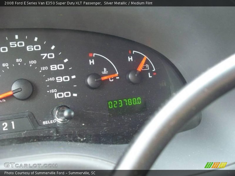 Silver Metallic / Medium Flint 2008 Ford E Series Van E350 Super Duty XLT Passenger
