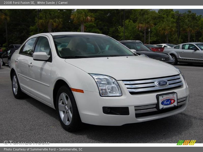 White Suede / Camel 2008 Ford Fusion SE