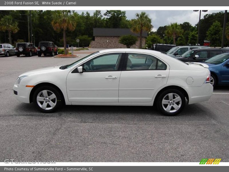 White Suede / Camel 2008 Ford Fusion SE