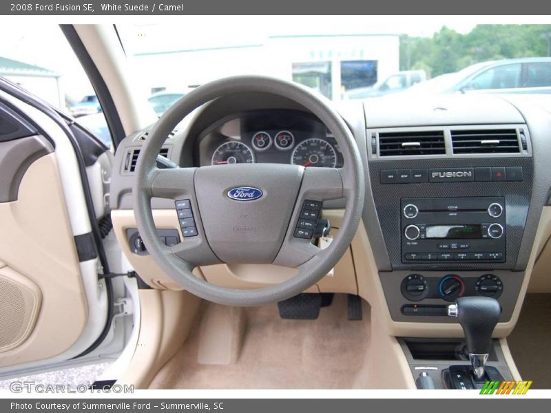 White Suede / Camel 2008 Ford Fusion SE
